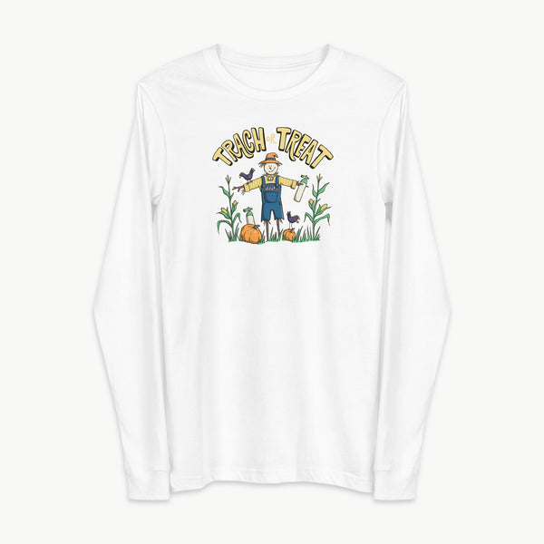 Trach or Treat Scarecrow - Adult Long Sleeve T-Shirt