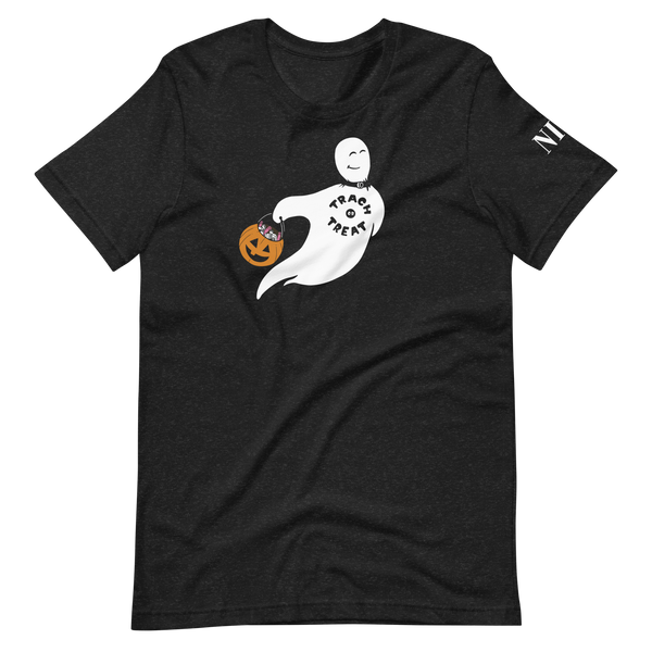 Z - NICU - Trach or Treat Ghost - Camiseta para adultos