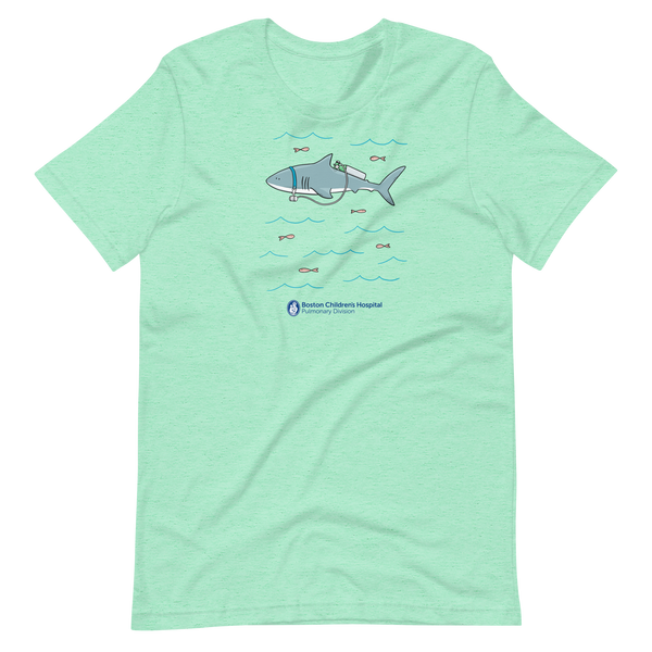 Z - Boston Children's Pulmonary Division - Shark Tank - Adult T-Shirt