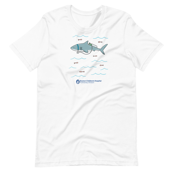 Z - Boston Children's Pulmonary Division - Shark Tank - Adult T-Shirt