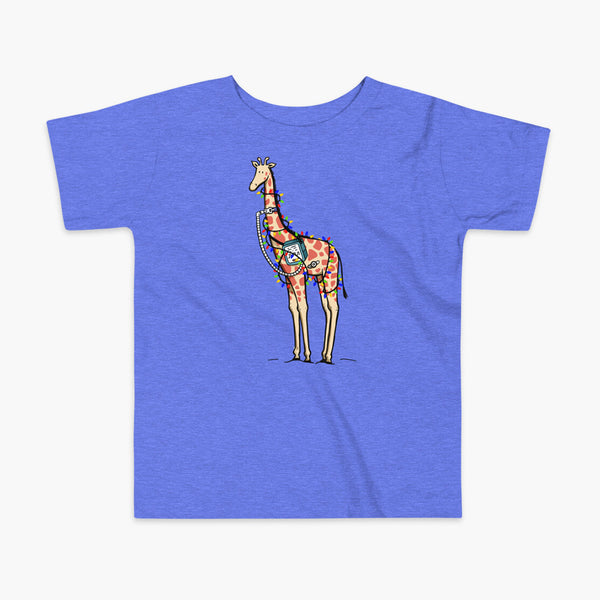 Jirafa navideña - Camiseta para niños (2 años-5 años)
