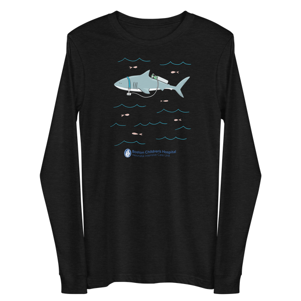 Z - Boston Children's NICU - Shark Tank - Camiseta de manga larga para adultos