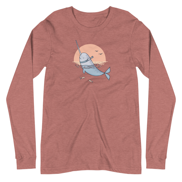 Z - Centennial State - Unique Narwhal - Adult Long Sleeve T-Shirt