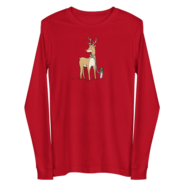 Reindeer with Oxygen  - Adult Long Sleeve