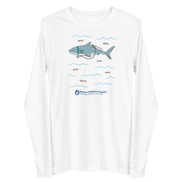 Z - Boston Children's NICU - Shark Tank - Adult Long Sleeve T-Shirt