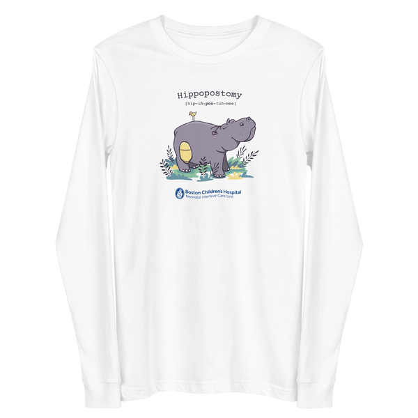 Z - Boston Children's NICU - Hippopostomía - Camiseta de manga larga para adultos